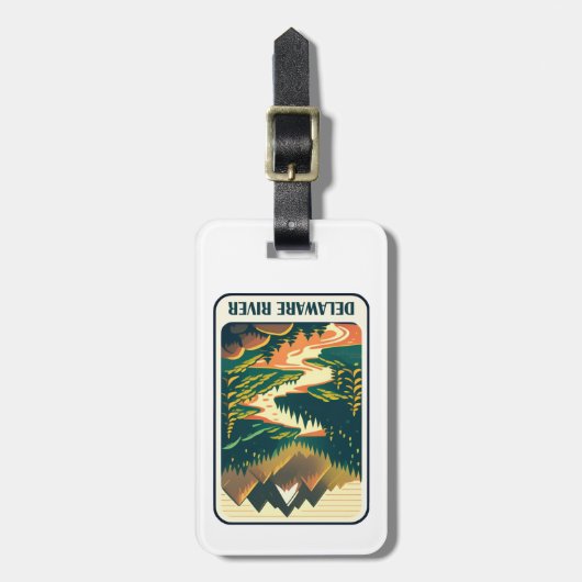 Delaware River Colors Gepäckanhänger (Vorderseite vertikal)