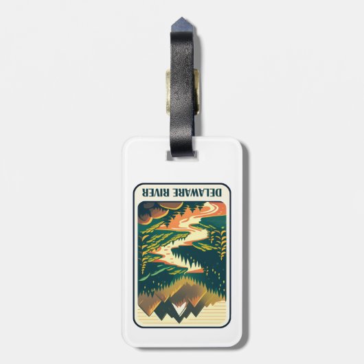 Delaware River Colors Gepäckanhänger (Rückseite vertikal)