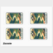 Delaware River Colors Rechteckiger Aufkleber (Blatt)