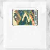 Delaware River Colors Rechteckiger Aufkleber (Tasche)