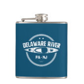 Delaware River Kayaking Flachmann (Vorderseite)