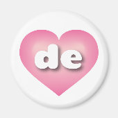 Delaware-rosa-fade-heart - I Liebe de Magnet (Vorne)