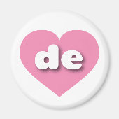 Delaware-Rosa-Herz - I Liebe de Magnet (Vorne)