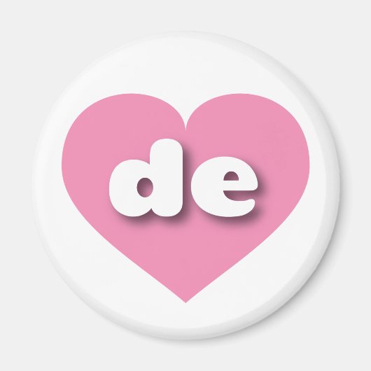 Delaware-Rosa-Herz - I Liebe de Magnet (Vorne)