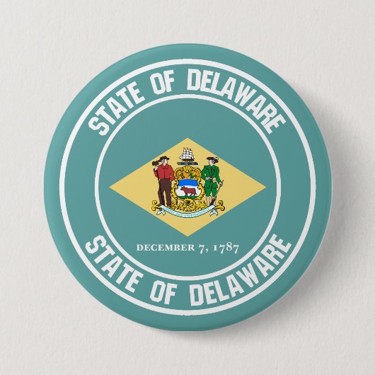 Delaware Round Emblem Button (Vorderseite)