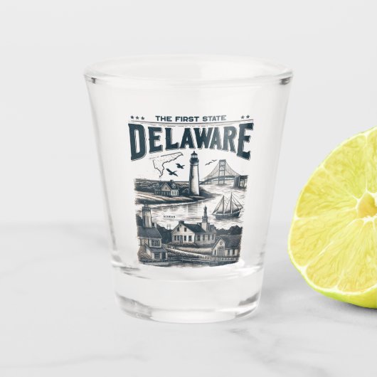 Delaware Schnapsglas (Vorderseite)