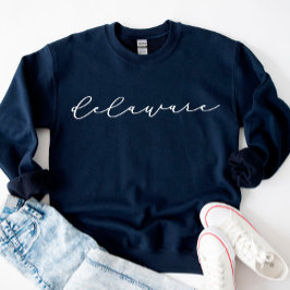 Delaware Script Staat Women's Sweatshirt