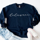 Delaware Script Staat Women's Sweatshirt