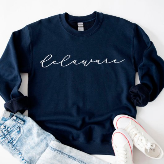 Delaware Script Staat Women's Sweatshirt