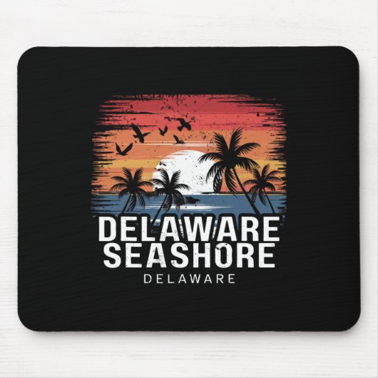 Delaware Seashore Delaware Surfen Surfer  Mousepad (Vorne)