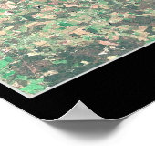 Delaware Seashore Satellitenposter Poster (Ecke)