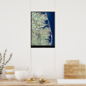 Delaware Seashore Satellitenposter Poster (Küche)