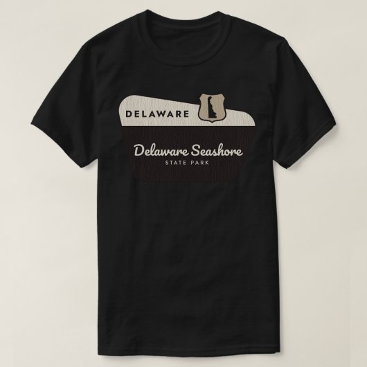 Delaware Seashore Staat Park Delaware Willkommensz T-Shirt (Design vorne)