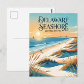 Delaware Seashore State Park Postkarte (Vorne/Hinten)