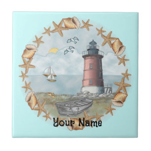 Delaware Shells Leuchtturm Kachel