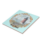 Delaware Shells Leuchtturm Kachel (Seite)