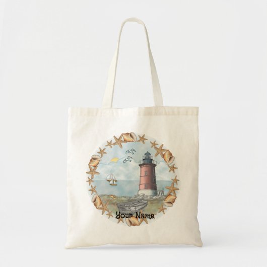 Delaware Shells Leuchtturm Tragetasche (Vorne)
