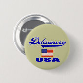 Delaware-Skript-Button Button (Vorne & Hinten)