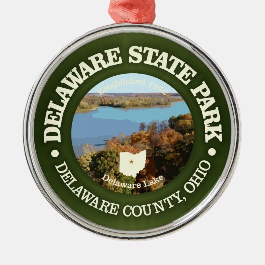 Delaware SP Ornament Aus Metall (Vorne)