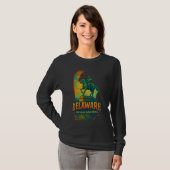 Delaware Staat Artistic T - Shirt - Öl Paint.. (Vorne ganz)