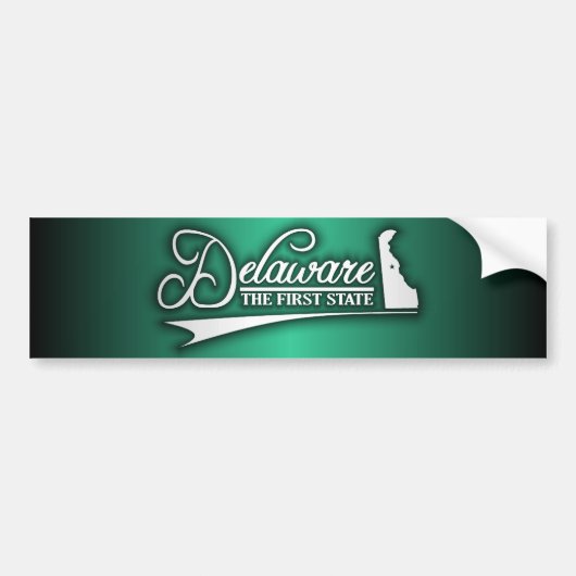 Delaware-Staat Autoaufkleber (Vorne)