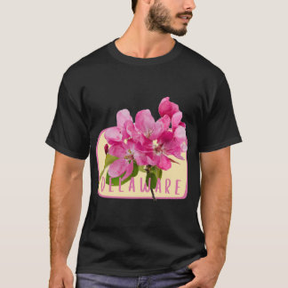 Delaware Staat Blume Peach Blossom Aufkleber 3 T-Shirt