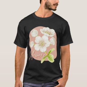 Delaware Staat Blume Peach Blossom Aufkleber Overs T-Shirt