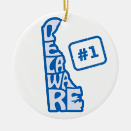 Delaware Staat Christmas Tree Ornament