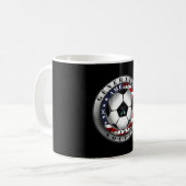 Delaware Staat Generation X American Soccer Kaffeetasse (Vorderseite Links)