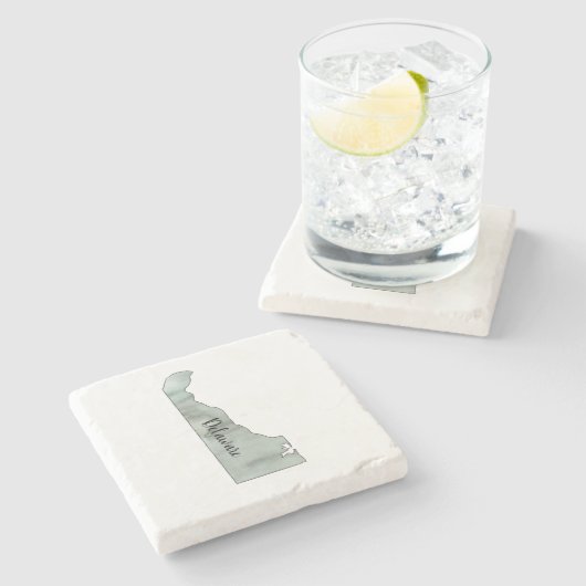 Delaware Staat Illustration Untersetzer (Seitenansicht)