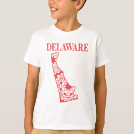 Delaware Staat mandala map, Made in Delaware T-Shirt