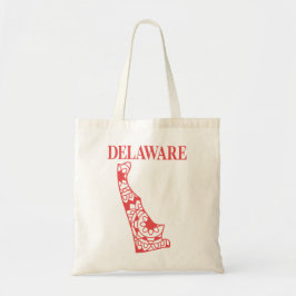 Delaware Staat mandala map, Made in Delaware Tragetasche