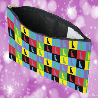 Delaware Staat Pop Art Pattern Zubehörtasche