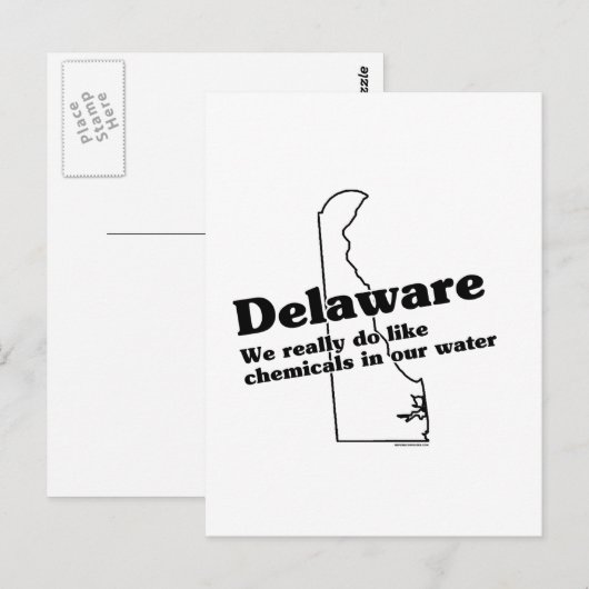 Delaware Staat Slogan Postkarte (Vorne/Hinten)