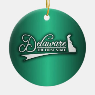 Delaware-Staat von meinen Keramikornament