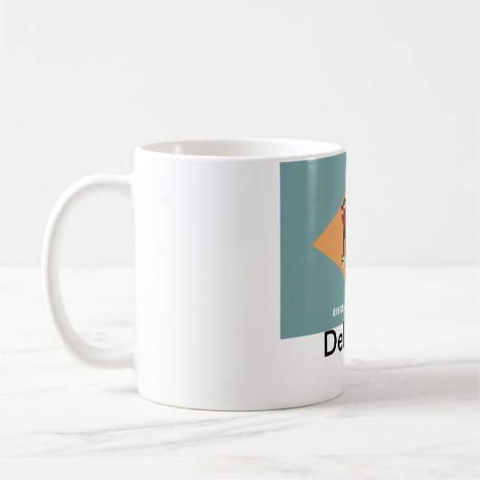 Delaware-Staats-Flaggen-Tasse Kaffeetasse (Links)