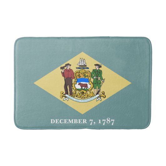 Delaware-Staatsflagge Badematte (Vorderseite)