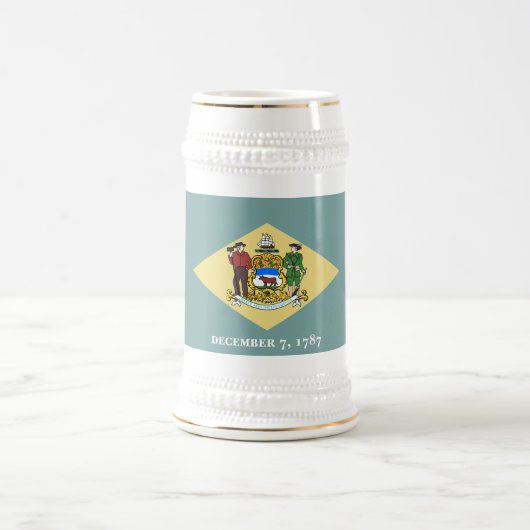 Delaware-Staatsflagge Bierglas (Mittel)