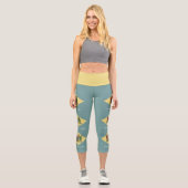 Delaware-Staatsflagge Capri Leggings (Vorderseite)