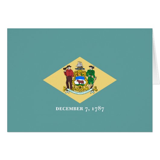 Delaware Staatsflagge Design (Vorderseite (Horizontal))