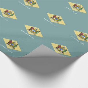 Delaware-Staatsflagge Geschenkpapier