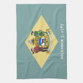 Delaware Staatsflagge Geschirrtuch (Vertikal)