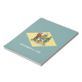 Delaware-Staatsflagge Notizblock (Rotiert)