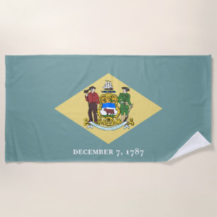 Delaware Staatsflagge Strandtuch