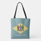 Delaware Staatsflagge Tasche (Rückseite)