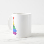 Delaware Staatsstolz LGBTQ Progress Prix Kaffeetasse (Vorderseite Links)