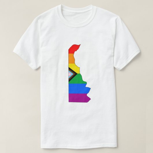 Delaware Staatsstolz LGBTQ Progress Prix T-Shirt (Design vorne)