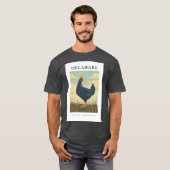 DELAWARE State Bird Delaware Blue Hen T-Shirt (Vorne ganz)