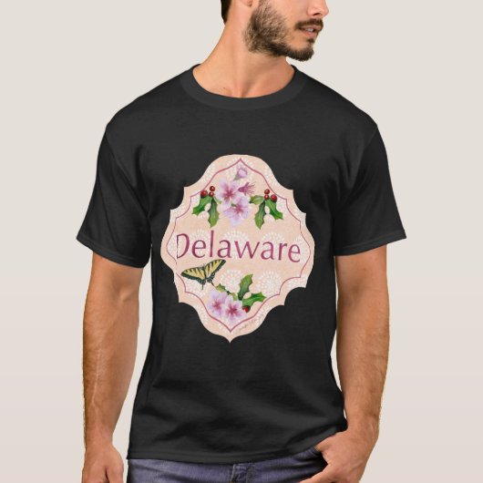 Delaware State DE Graphic for water bottle T-Shirt (Vorderseite)