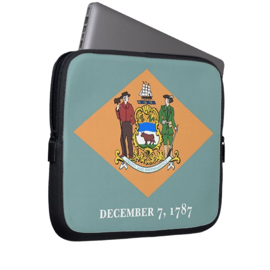 Delaware State Flag Laptop Sleeve (Vorne Rechts)